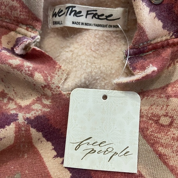 NWT Free People It’s A Vibe Printed Hoodie War Combo - Picture 11 of 11